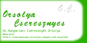 orsolya cseresznyes business card